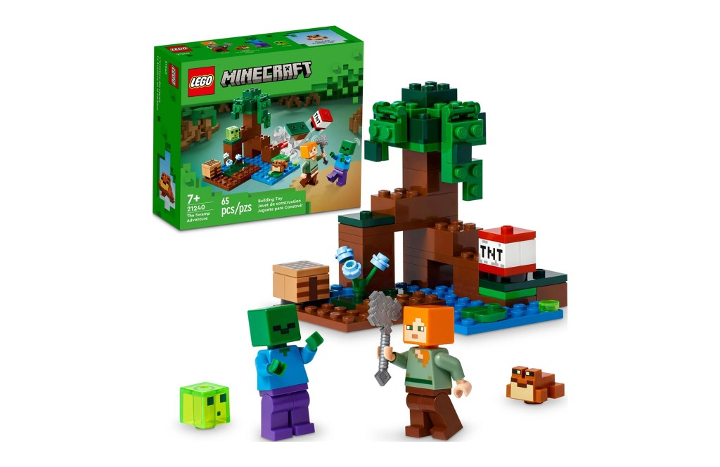 A Lego Minecraft building blocks set