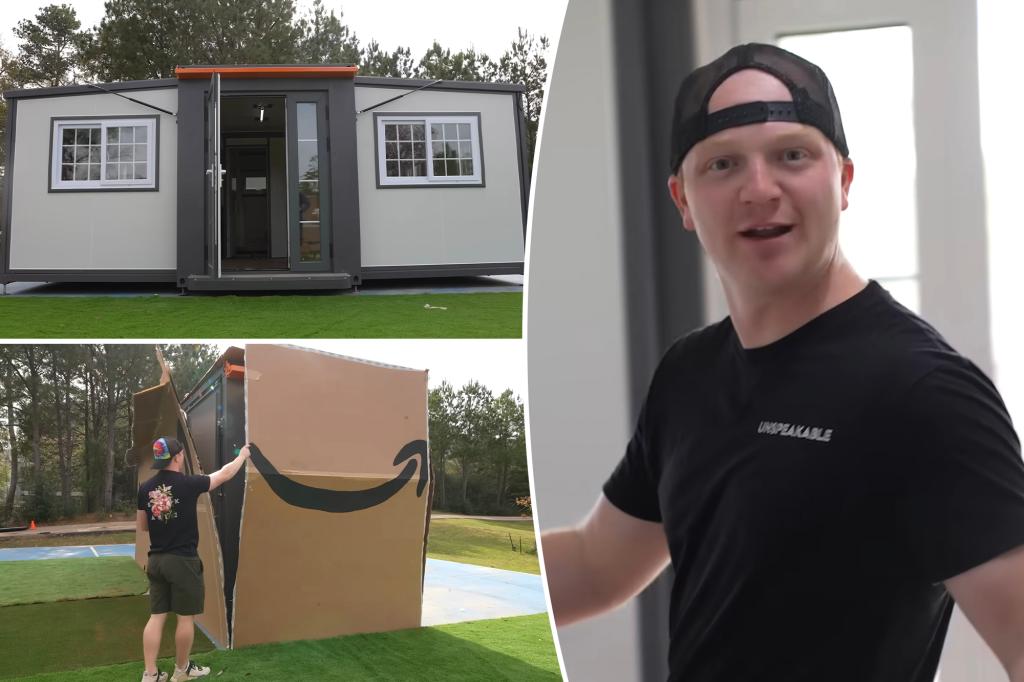 A YouTuber brags about buying a $39,000 house on Amazon — but he didn't read the fine print